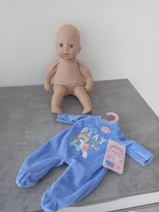 Baby Annabell - Boy Doll 36cm & Romper Suit (NEW) - Picture 1 of 8