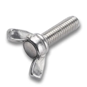 Wing-Head Thumb Screws 304(A2) Stainless Steel M3 M4 M5 Metric Wing Bolts - Picture 1 of 5