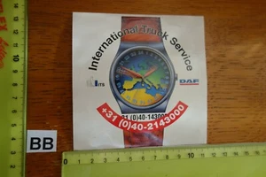 Alter Aufkleber LKW Truck Transport INTERNATIONAL TRUCK SERVICE ITS DAF - Bild 1 von 2