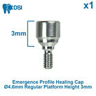 DSI Dental Implant Emergence Concave Profile Healing Cap Abutment 3mm