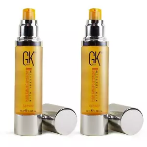 GK HAIR Organic Argan Oil Anti Frizz Smoothing Dry Damaged Care Pack Of 2 50ml - Picture 1 of 7