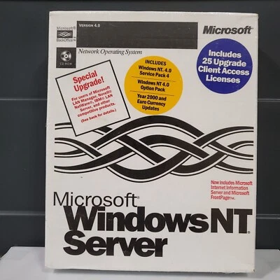Microsoft Windows NT Server 4.0 Includes 25 Upgrade Client Access Licenses - Image 1 of 4
