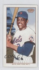 2002 Topps 206 Mini Black Polar Bear Back Willie Mays #295 HOF