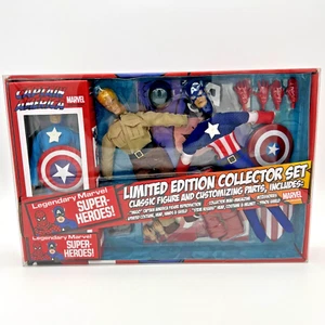 Diamond Select Marvel CAPTAIN AMERICA 8" Retro Mego-style Action Figure Set NEW - Picture 1 of 6