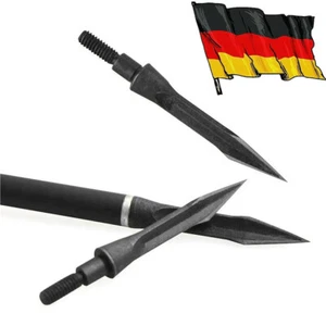 12 puntas de flecha tradicionales Broadhead tiro con arco arco recurvo puntas de caza - Imagen 1 de 12