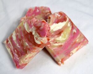Handmade English Rose Soap Vegan organic  ingredients NATURAL Artisan 