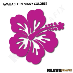 5"x5" Hibiscus Hawaiian Flower Vinyl Decal for Car Truck Window Laptop Sticker - Picture 1 of 14