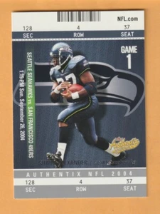 Shaun Alexander 2004 Fleer Authentix Alabama Crimson Tide Boone County Kentucky - Picture 1 of 2