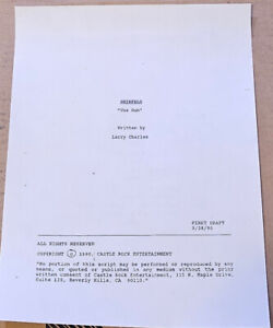 Unproduced SEINFELD "The Gun" (aka "The Bet") script Larry Charles notes Reprint