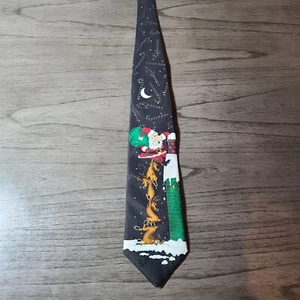 Yule Krawatte Grüße Herren Urlaub Neuheit Polyester Krawatte 57,5" x 3,75" Mehrfarbig - Bild 1 von 2