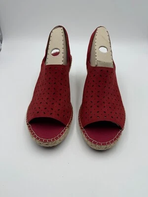 Sandalias de cuña Clarks Artison Petrina Gail rojas nobuck talla 10W nuevas en caja Foto 1 de 4