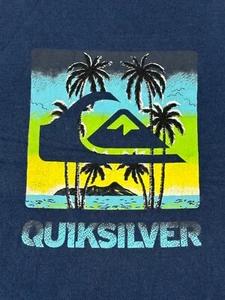 Camiseta Hombre Manga Corta QUIKSILVER - AZUL Talla XL - EXTRA GRANDE 100% Algodón - Imagen 1 de 20