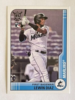 TOPPS 2021 BIG LEAGUE LEWIN DIAZ #26 1B ROOKIE MIAMI MARLINS BASEBALL CARD - Image 1 of 2