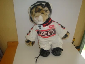 Build a Bear WWF World Wildlife Fund 2002 Cheeta Stuffed with Race Car Driver !! - Picture 1 of 10