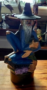 Alberta Molds Hand Painted Liquor Decanter Old Hillbilly Moonshine 1971 Signed - Picture 1 of 21
