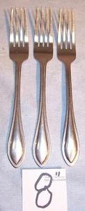 3 WALLACE AMERICAN TRADITION Deluxe Dinner Place Set Forks 18/10 Stainless Steel - Picture 1 of 5