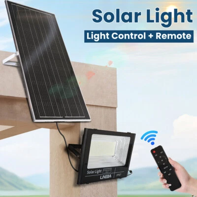 100000LM Focos Lamparas Led Solares Luces Calle Exterior Patio Sensor De light - Image 1 of 4