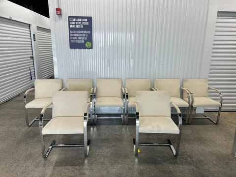 8 VINTAGE KNOLL BRNO CHAIRS Cover