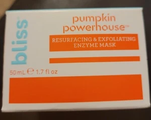 Bliss Pumpkin Powerhouse Resurfacing & Exfoliating Enzyme Mask 50ML *NEW IN BOX* - Picture 1 of 4