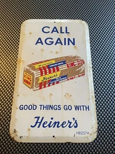 Heiner's Brot Werbetür Druckschild - Bild 1 von 2