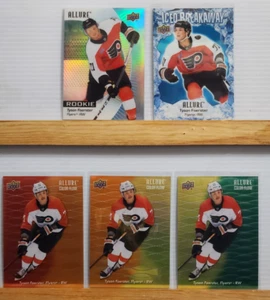 Tyson Foerster 2023-24 UD Allure RC #116, RE-ORANGE-YELLOW-GREEN, ICED BREAK - Picture 1 of 3