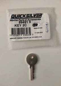 Quicksilver Mercury/Mariner Außenbord Zündschlüssel Nummer 2C P/N: 89491 9 Boot - Bild 1 von 1