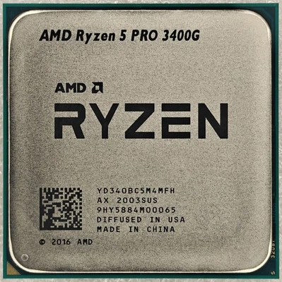 AMD Ryzen 5 3400G 3.7GHz 4-Core Socket AM4 CPU YD3400C5M4MFH - HP L65246-001 - Image 1 of 2