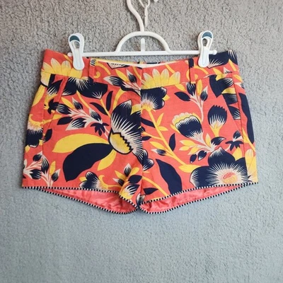 Женские шорты с цветочным принтом J.CREW размер 2 хлопок спандекс - Изображение 1 из 4