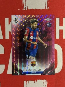 Lamine Yamal RC β 2023-24 Topps Chrome Pink Geometric Refractor /250 β Barcelona - Picture 1 of 4