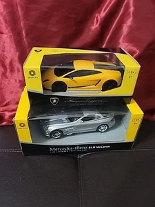 Braha Mercedes Benz SLR McLaren & Lamborghini Galllardo Superleggera 1:24 Car - Picture 1 of 4