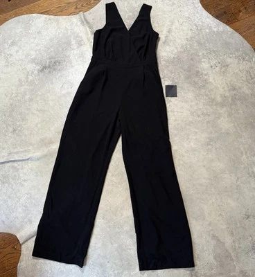 Lulus Jumpsuit Womens Size Large Black Wide Leg Made With Love Lightweight - Image 1 of 4