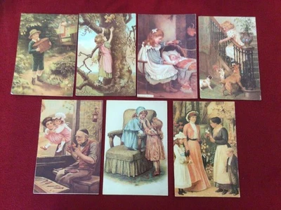 Victorian Era Children, Family Postcards by P F Sunman Nostalgia Collection #2 - Image 1 of 4