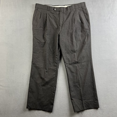 Pantaloni Burberrys Vintage Da Uomo 36 Grigi Lana Pantaloni Burberry a Pieghe 36x28