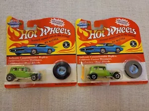 NEW/SEALED (2)Hot Wheels Classic '32 Ford Vicky, Green, 1993 Series II, Redlines - Picture 1 of 8