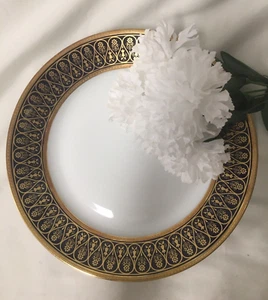 Chas Haviland Limoges Incrustation Polie a l'agate Cobalt 11.6 Inch CHOP PLATE - Picture 1 of 9
