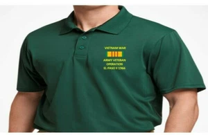 OPERACIÓN EL PASO II VIETNAM 1966 *CAMISA POLO BORDADA/SUDOR/CHAQUETA. - Imagen 1 de 4