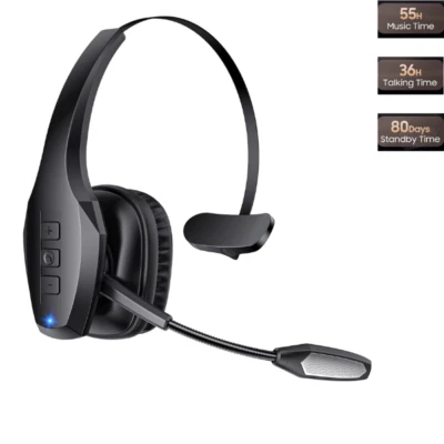 Trucker Wireless Mic Blue Parrot Bluetooth Noise Cancelling Headset Earpiece New - Image 1 of 4