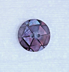 5 Abalone Shell Buttons 18mm 2 Hole Inlaid Mosaic Effect Sewing Shirt Art Crafts - Picture 1 of 17