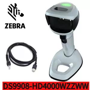 Escáner de código de barras portátil Zebra DS9908-HD4000WZZWW 2D con cable USB con kit de cable - Imagen 1 de 6