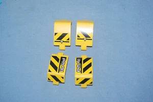 H Lego Lot 4 Yellow Technic Panels 3 x 6 x 3 w/ Stickers 42049 24116 - Picture 1 of 2