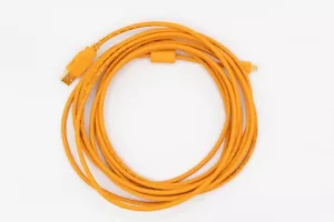 TetherPro USB-C to 2.0 Mini-B 8-Pin, 15' (4.6m) (High-Visibility Orange) - Picture 1 of 1