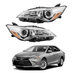 Par de faros delanteros sin bombillas para Toyota Camry LE XLE 2015-2017 lado izquierdo y derecho - Imagen 1 de 7