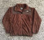THE NORTH FACE Denali Jacket Coat Brown Fleece Fuzzy Zip Up Girls Youth Size XL