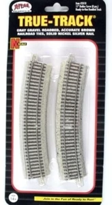 N Scale Atlas True Track 2410 Code 65 11" Radius Curve pkg (8) - Picture 1 of 1