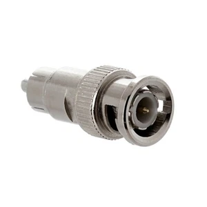 BNC Male to RCA Male Coax Coaxial Video Cable Connector Adapter For CCTV Camera - Picture 1 of 2