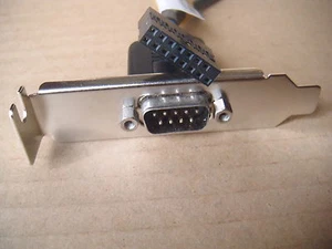 Lenovo IBM Thinkcentre Serial Second cable com2 Port 03T8177 71Y6221 W/bracket - Photo 1/6