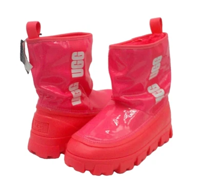UGG BRELLAH MINI BOTAS DE LLUVIA CORTAS PARA MUJER CORAL EE. UU. 9/UK 7/EU 40 Foto 1 de 4