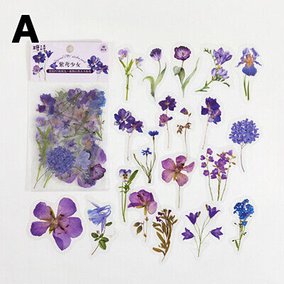 40pcs DIY Flower Stickers Korean Japanese Journal Paper Diary Scrapbooking Decor • 2.52€