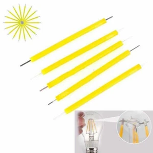 10Pcs 3V. Super Bright COB LED Solar Filament Bulb Candle Light Home Lamp Source - Picture 1 of 12