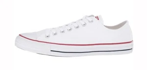 CONVERSE Big Boys Girls Size 3.5 Shoes Chuck Taylor Low Optical White Sneakers - Picture 1 of 6